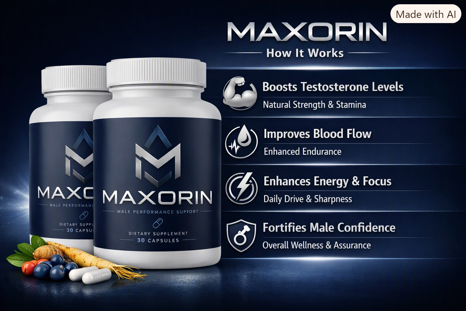 How Maxorin works — 4 pathways